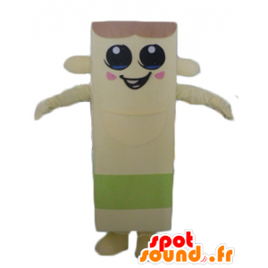 Mascotte beige e l'uomo verde, gigante fritto - MASFR24310 - Mascotte non classificati