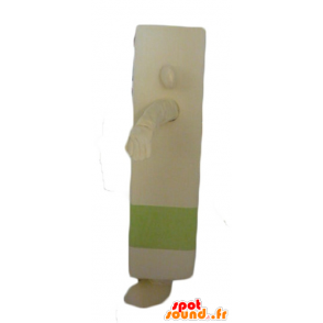 Maskotka beżowy i zielony człowiek, olbrzym smażone - MASFR24310 - Niesklasyfikowane Maskotki