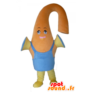 Orange snømann maskot, fargerik skapning - MASFR24311 - Ikke-klassifiserte Mascots