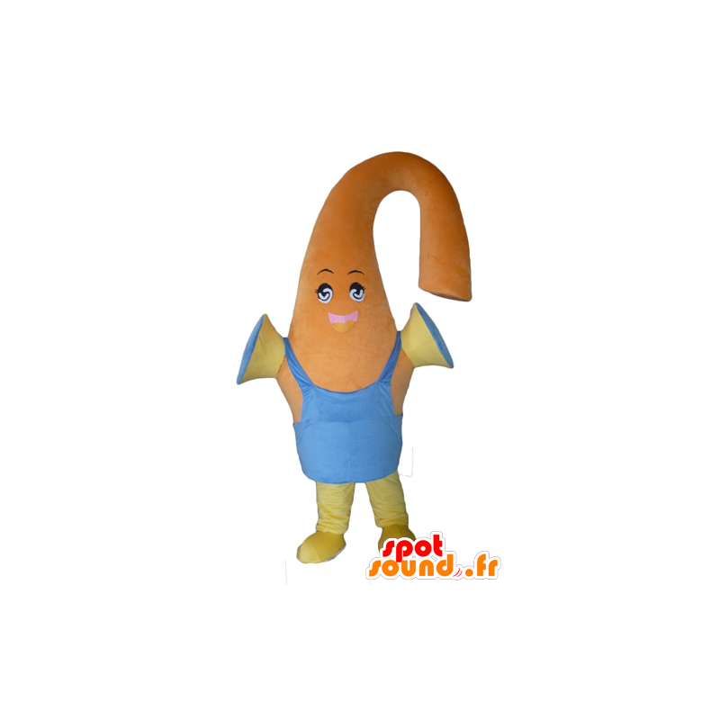 Arancione pupazzo mascotte, creatura colorato - MASFR24311 - Mascotte non classificati