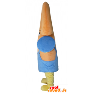 Oranje sneeuwman mascotte, kleurrijk schepsel - MASFR24311 - Niet-ingedeelde Mascottes