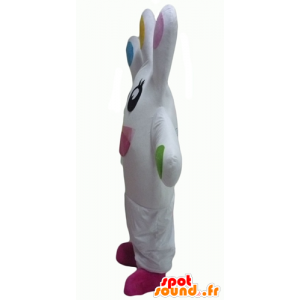 Gigante Mascot mão branca, muito sorridente - MASFR24315 - Mascotes não classificados