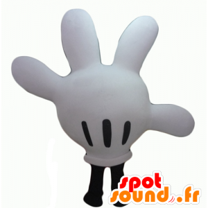 Mickey Mouse maskot, hvid og sort - Spotsound maskot kostume