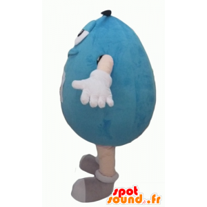 Mascotte blu M & M, gigante, paffuto e divertente - MASFR24317 - Famosi personaggi mascotte