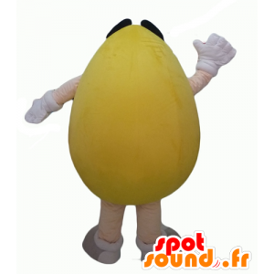 La mascota amarilla de M & M, gigante, regordeta y divertido - MASFR24318 - Personajes famosos de mascotas