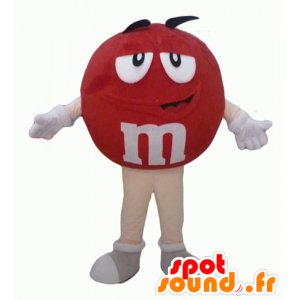 La mascota de M & M de gigante roja, regordeta y divertido - MASFR24319 - Personajes famosos de mascotas