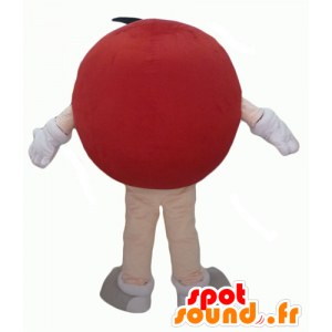 Mascotte de M&M's rouge, géant, dodu et drôle - MASFR24319 - Mascottes Personnages célèbres