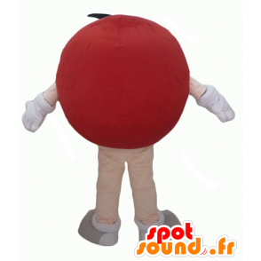Mascot M & M's red giant, plump and funny - MASFR24319 - Mascots famous characters