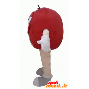 Mascotte M & M gigante rossa, grassoccio e divertente - MASFR24319 - Famosi personaggi mascotte