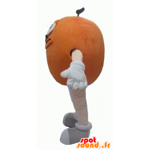 Mascot M & M gigantiske oransje, runde og morsom - MASFR24321 - kjendiser Maskoter