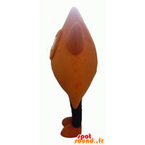 Mascot laranja gigante e estrela negra e engraçado - MASFR24323 - Mascotes não classificados