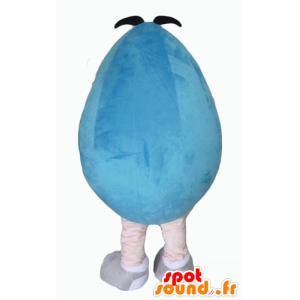 Maskot blue M & M, obří, baculatá a zábavný - MASFR24331 - Celebrity Maskoti