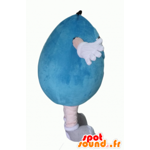 Mascot sininen M & M: n, jättiläinen, pullea ja hauska - MASFR24331 - julkkikset Maskotteja