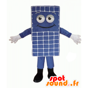 Mascot blauwe matras gigantische sneeuwman - MASFR24335 - Niet-ingedeelde Mascottes