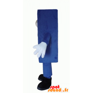 Mascot blauwe matras gigantische sneeuwman - MASFR24335 - Niet-ingedeelde Mascottes