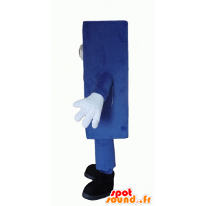 Mascotte blu materasso gigante pupazzo di neve - MASFR24335 - Mascotte non classificati