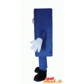 Mascot blauwe matras gigantische sneeuwman - MASFR24335 - Niet-ingedeelde Mascottes