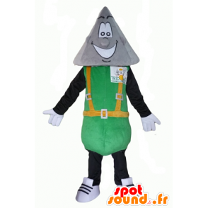 Mascotte del bonhomme Tridome con testa appuntita - Mascotte non classificate - MASFR24336 - SpotSound.fr