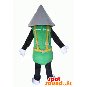 Maskot tridome mann med et spisst hode - MASFR24336 - Ikke-klassifiserte Mascots