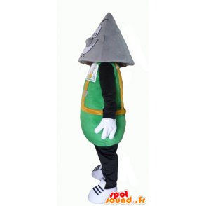 Mascotte del bonhomme Tridome con testa appuntita - Mascotte non classificate - MASFR24336 - SpotSound.fr
