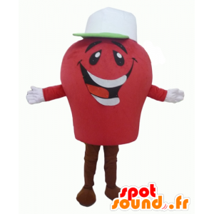 Hombre mascota gigante roja y sonriente - MASFR24337 - Mascotas sin clasificar