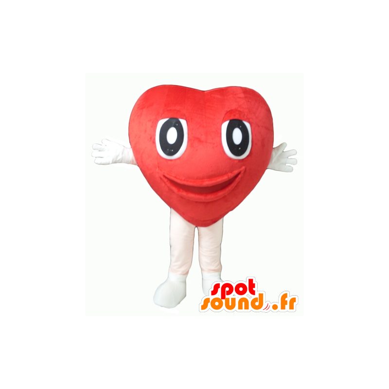 Cuore rosso della mascotte, gigante carino - MASFR24342 - Valentine mascotte