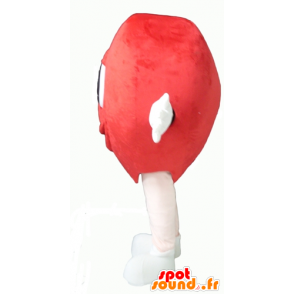 Cuore rosso della mascotte, gigante carino - MASFR24342 - Valentine mascotte
