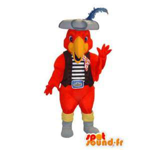 Gigante rossa uccello mascotte. Costume uccello - MASFR006668 - Mascotte degli uccelli