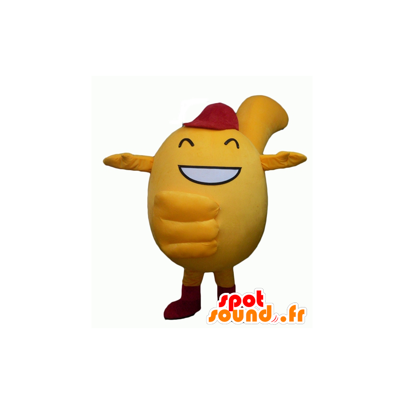 Amarelo boneco mascote, todo e bonito - MASFR24345 - Mascotes não classificados