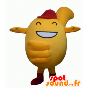 Amarelo boneco mascote, todo e bonito - MASFR24345 - Mascotes não classificados