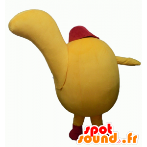 Amarelo boneco mascote, todo e bonito - MASFR24345 - Mascotes não classificados