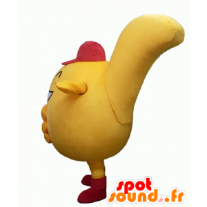 Amarelo boneco mascote, todo e bonito - MASFR24345 - Mascotes não classificados