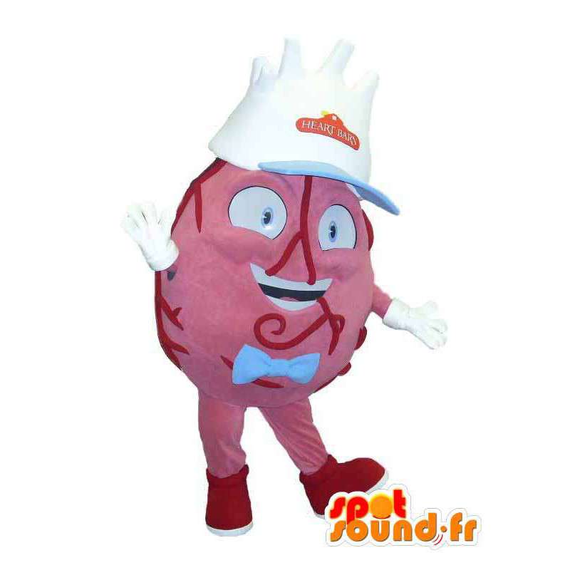 Mascot em forma de coração gigante. terno órgão - MASFR006669 - Mascotes não classificados