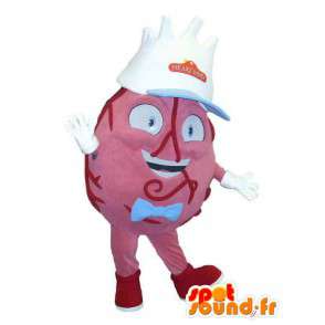 Mascot em forma de coração gigante. terno órgão - MASFR006669 - Mascotes não classificados