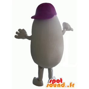 Witte sneeuwman mascotte, reus, all round en schattig - MASFR24347 - Niet-ingedeelde Mascottes