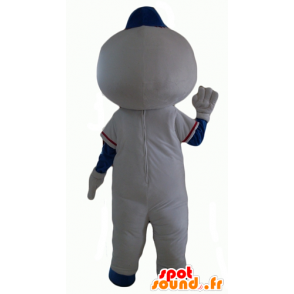 Mascote do boneco de neve com uma cabeça em forma de beisebol - MASFR24349 - Mascotes não classificados
