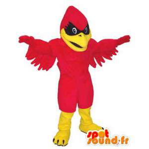 Mascot rød ørn, gul og svart - alle størrelser - MASFR006670 - Mascot fugler