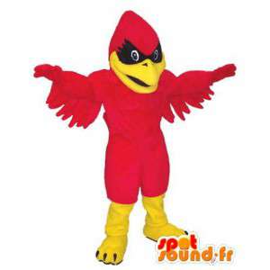 Red eagle mascot, yellow and black - MASFR006670 - Mascot of birds