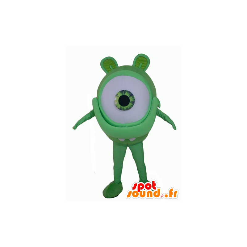 Mascotte de gros œil vert, géant, d'extra-terrestre - MASFR24351 - Mascottes non-classées