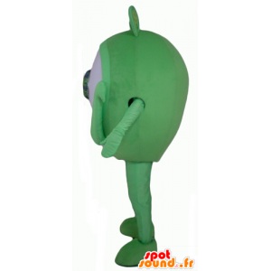 Stora gröna ögonmaskot, jätte, främling - Spotsound maskot