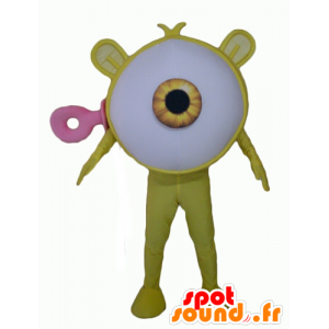 Mascot atacado olho amarelo extraterrestre gigante - MASFR24352 - Mascotes não classificados