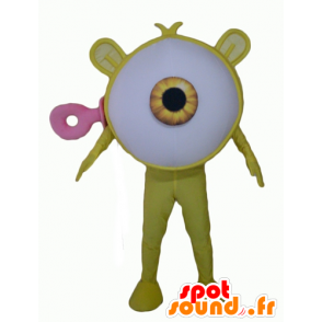 Stor gul ögonmaskot, jätte, främling - Spotsound maskot