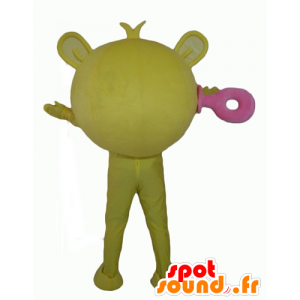 Mascotte gran ojo amarillo, gigante, extraterrestre - MASFR24352 - Mascotas sin clasificar