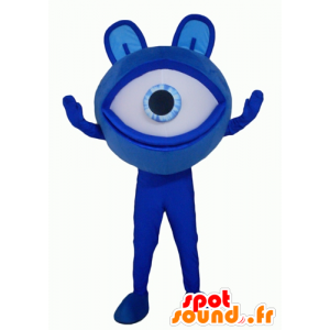 Mascot grandes olhos azuis, extraterrestre gigante - MASFR24353 - Mascotes não classificados