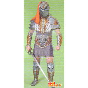 Mascotte de chevalier du Moyen-âge. Costume traditionnel - MASFR006671 - Mascottes de chevaliers