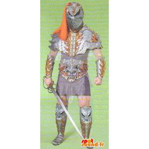 Ridder mascotte middeleeuws. klederdracht - MASFR006671 - mascottes Knights