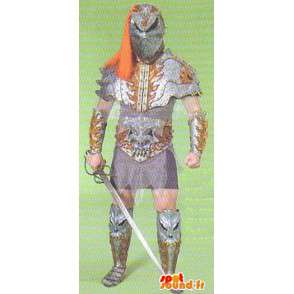 Ridder mascotte middeleeuws. klederdracht - MASFR006671 - mascottes Knights