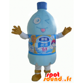 Plastic fles mascotte, een fles water - MASFR24354 - mascottes Flessen