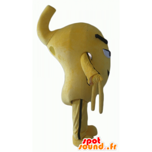 Mascot vogel, gele en zwarte mens glimlachen - MASFR24356 - Mascot vogels