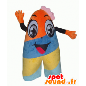 Mascotbogstav A, kæmpe og farverigt - Spotsound maskot kostume
